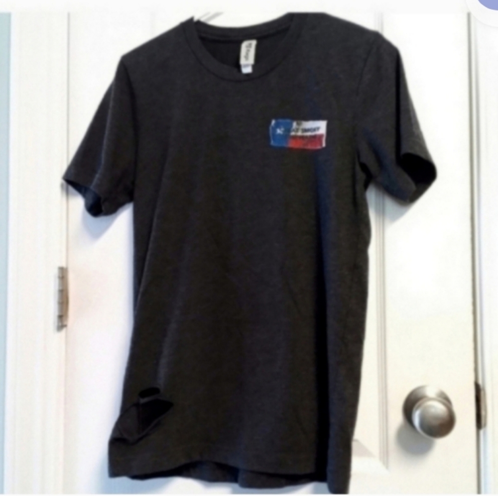 Ripped Rags Black Graphic T-Shirt Women's S  American Flag Streetwear Distressed